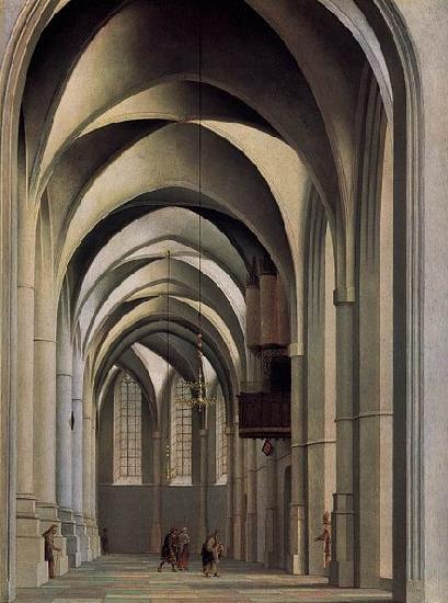 Pieter Jansz Saenredam View of the ambulatory of the Grote or St. Bavokerk in Haarlem France oil painting art